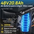 thumbnail image 3 of Bicicleta Eléctrica Honey Whale MT4 Gris, 3 of 7