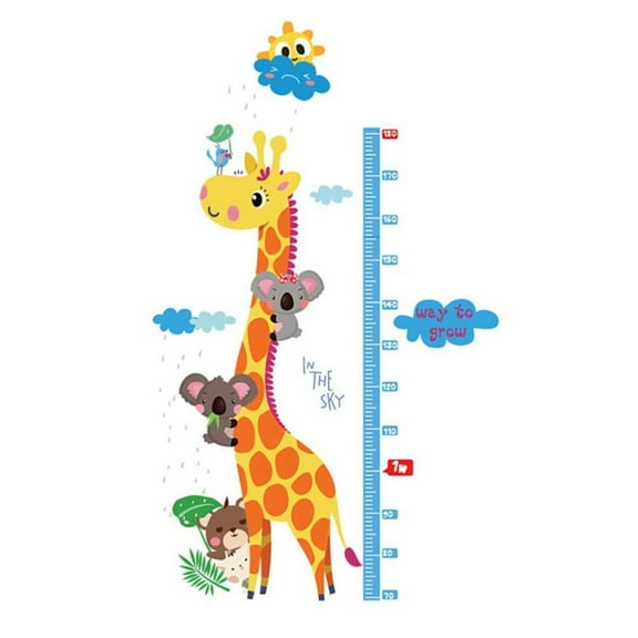 ABODELINE Baby Height Growth Chart Wall Sticker, Kids Measure Growth Wall Decals, Removable Wall Ruler for Boys Girls Baby Nursery Children Bedroom Living Room Wall Decor