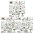 thumbnail image 3 of Transemion 5pack/lot Wedding Stickers Kits With Unique Designs For Scrapbooking 3Set, 3 of 6
