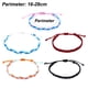 thumbnail image 2 of Paquete de 5 pulseras para mujer, pulseras trenzadas de arcoíris para parejas, pulseras ajustables de cuerda trenzada para niñas para mujeres Adepaton BST3002763-1, 2 of 5