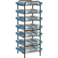 thumbnail image 2 of Water Bottle Organizer Vertical Free Standing Storage Brown - 5 Tier, 2 of 5