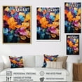 thumbnail image 4 of Designart "Leaves Of Luminous Colors" Leaves Floater Framed Canvas Art Print, 4 of 5