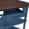thumbnail image 4 of Leumius Small Corner Side Table,Triangle Corner Table 3 Tier End Corner Table for Small Spaces,Living Room,Blue, 4 of 5