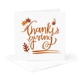 thumbnail image 5 of 3drose, Thanksgiving Greetings with Leaves, 6 Greeting Cards with Envelopes, 5 of 7