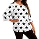 thumbnail image 3 of TaTaai Plus Size Gradient Print T-Shirt, Women's Long Sleeve Round Neck Top, Casual Loose Fit Blouse, Soft Home Wear, All Seasons Daily Attire Gift, 3 of 6