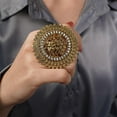 thumbnail image 3 of Boho Exaggerated Round Ring Vintage Wrap Extra Large Ring for Women, 3 of 7