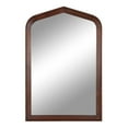 thumbnail image 6 of Kate and Laurel Tudor Traditional Wooden Arch Wall Mirror, 24 x 36, Walnut Brown, Vintage Arched Hanging Mirror with Pointed Arch and Pieced Wood Frame, 6 of 8