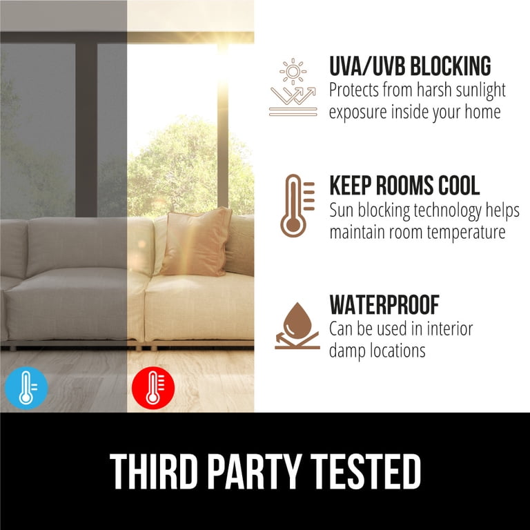 Frosted Window Privacy Film, 17.5 x 78.7 Inches photo 3