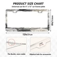 thumbnail image 2 of Aluminum License Plate Frame 2 Pack Car Exterior Accessory Car Tag Holder for Front Rear Plates Cars Decor Ink Wash Style Roses, 2 of 7