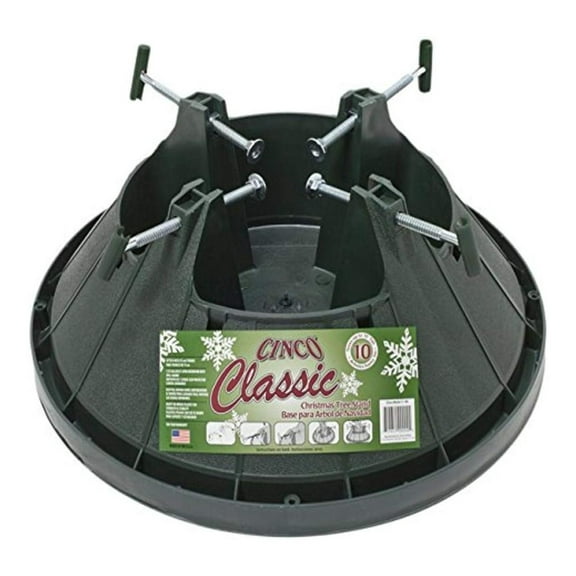 Cinco C-148 Classic Tree Stand For Up To 10' Trees, Medium, Green