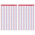thumbnail image 1 of Cortinas con flecos de papel de aluminio de copo de nieve, 2 uds., 1x2m, cortinas metálicas brillantes, decoración de fiesta, decoración de fotomatón, 1 of 5