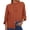 Brick Red, variant on Going Out Tops for Women Spring Fashion Boho Cotton Eyelet Long Sleeve Button Up Shirt Lace Dressy Casual Blouse