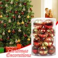 thumbnail image 4 of Christmas Balls Ornaments Set for Xmas Tree -16 PCS 2.36 inch Muti-Styles Shatterproof Hanging Balls Pendants for Christmas Tree Wreath Wedding Holiday Party Decoration, 4 of 6