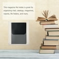 thumbnail image 2 of KAKOWELY Transparent Storage Rack Wall-mounted Magazine Stand File Organizer Transparent Brochure Holder for Shop9.65"X8.78"X1.69", 2 of 5