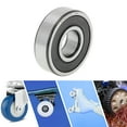 thumbnail image 2 of Unique Bargains Roulements à Billes 6304DDU Rainure Profonde 20x52x15mm P4 Double Joint en Caoutchouc Roulements Lubrifiés 1 Pce Roue de Scooter Planche à Roulettes Universelle Noir Argent Ton, 2 of 6