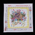 thumbnail image 4 of Kits de punto de cruz estampados con patrón de flores preimpreso para principiantes, 14 ct, 28 × 42 cm 27 x 27cm 14CT, 4 of 5