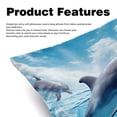 thumbnail image 2 of Dolphin Covers Set of 2 - Available in 16x16, 18x18, 20x20 Inches with Unique Patterns - for Home Decor, Throw Pillow Inserts, Pillow Inserts, Bed Pillow - Ideal for All Occasions!, 2 of 6