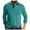 Mint Green, variant on Male Autumn And Winter Solid Color Lapel Long Sleeve Button Neck Striped Oversized T Shirt Top T Shirts plus Size Men Men T Shirts Graphic Pack Big & Tall Shirts for Men Hooded T Shirts for Men Man