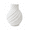 WHITE, variant on DBOZE Modern Spiral Vase – Matte White Finish, Sculptural Ruffled Rim Decorative Vase, 9.8” Minimalist Home Decor for Living Room, Bathroom, Coffee Table