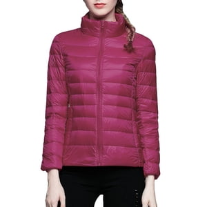 Baberdicy Cardigan Sweaters pour les femmes Légère Veste de Down mince et légère Manteau Casual Manteaux Slim Vestes de Down Femmes & Parkas Rose chaud