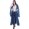 thumbnail image 2 of Moomaya Gilet Ouvert Imprimé Georgette à Manches Fendues pour Femmes, 2 of 5