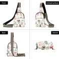 thumbnail image 7 of FORMRS Womens Crossbody Sling Bag Travel Daypack Shoulder Chest Backpack, White Christmas Cups, 7 of 7