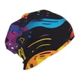 thumbnail image 2 of Xecao Playful Ghosts Night Sky Print Beanie Hat Toddler Girls Boys, Baby Hats Winter Warm Knitted Thermal, Kids Winter Caps, 2 of 7
