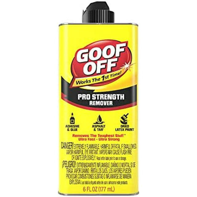 Goof Off Professional Strength Remover, 6 fl. oz., Latex Paint and