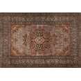 thumbnail image 1 of Ahgly Company Machine Washable Indoor Rectangle Traditional Dark Almond Brown Area Rugs, 5' x 8', 1 of 7