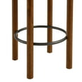 thumbnail image 5 of Counter Stool Chair, Set of 2, Ivory White Walnut, Fabric, Wood, Bar Pub Cafe Bistro Dining Kitchen Hospitality Restaurant, Modern Contemporary HB36721, 5 of 8