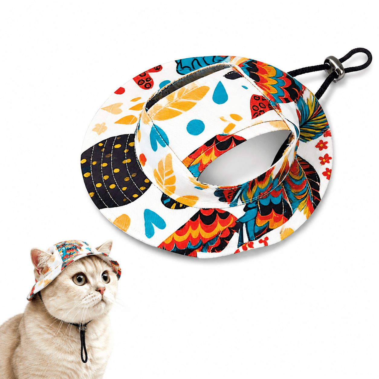 UV Protection Pet Baseball Hat with Ear Cutouts Cooling Sun Baseball Cap for Cats Small Dogs Secure Fit Outdoor Summer Walking Hiking Travel