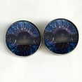 thumbnail image 5 of Dark Raven Purple  Blue Viking Sew-On Button Glass Eyes, 5 of 8
