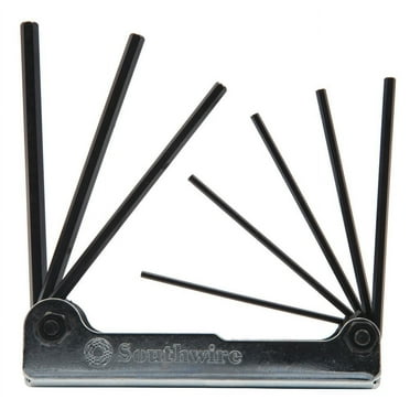 Southwire HEX-8 8-Piece Steel Body Folding Hex Key Allen Wrench Set; 3/32-inch to 1/4-inch
