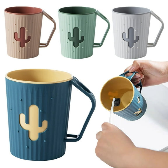 Aminojy Mouthwash Cup Wheat Lightweight Cup Biodegradable Mug Plastic Tumbler Small Cups For Mouthwash, Snack Cups Walmart Outlet