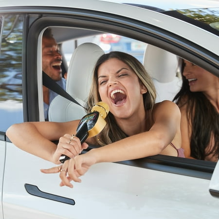 Singing Machine - Carpool Karaoke The Mic 2.0 Karaoke System - Gold