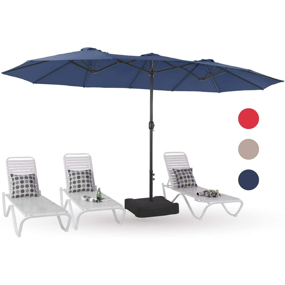 Mf Studio 15ft Patio Umbrella Double Sided Outdoor Market Extra Large