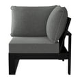 thumbnail image 2 of WestinTrends Montara Outdoor HDPE Sectional Corner Sofa Seat with Water-Proof Cushions, Black/Gray, 2 of 15