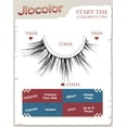 thumbnail image 3 of Pestañas postizas Jiocolor, aspecto natural, 13 mm, ojo de gato, 7 pares, 3 of 6