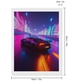 thumbnail image 2 of Diamond Art Kits for Adults, Neon Night Fast Car Drive 5D Diamond Painting Kits for Adults Beginners, DIY Full Drill Diamond Painting, Gem Art and Crafts 12x16, 2 of 7
