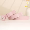 thumbnail image 6 of WHIPPY Women's Wide Leather Belt for Jeans Pants Dresses Ladies Belts with Round Buckle, 6 of 8
