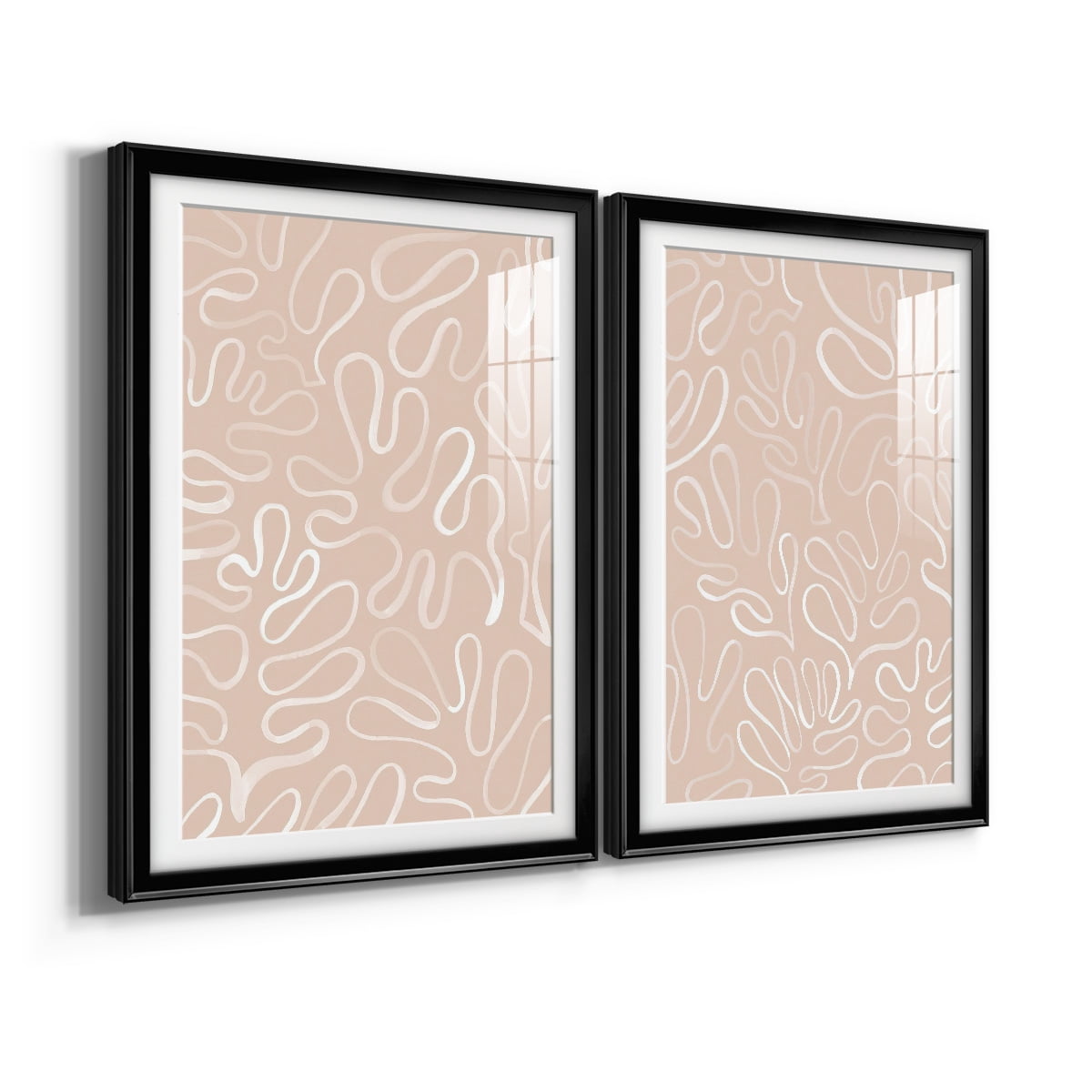 Wexford Home Matisse Pieces III Premium Framed Print, 18.5" x 24.5" - Ready to Hang, Black (Set of 2)