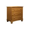 DaVinci Clover 3 Drawer Dresser in Chestnut