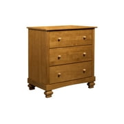 DaVinci Clover 3 Drawer Dresser in Chestnut