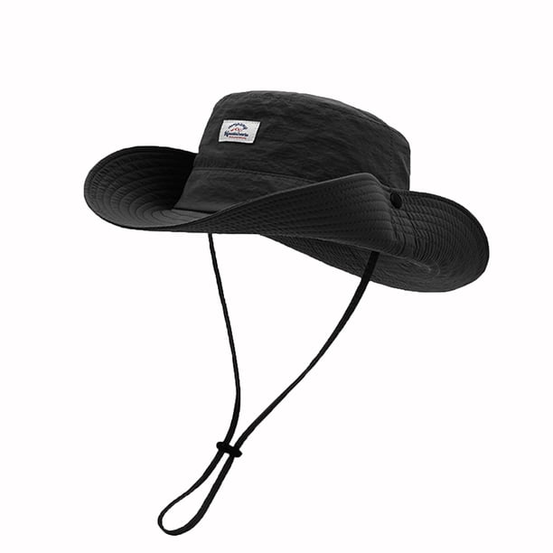 Sombreros para hombre y mujer, estilo único, color sólido, sombrero de pescador, sombrero de playa, sombrero de poliéster para mujer.