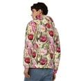 thumbnail image 4 of Kdxio Tulips Flowers Print Men Hoodies Casual Hoodies for Men with Zip Pockets Full Zip Long Sleeve Sweatshirt Sports Hooded Jacket-3X-Large, 4 of 5