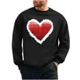 thumbnail image 2 of PNTUTB Men's Casual Long Sleeve Crew Neck Valentine's Day Fashion Print Pullover Loose Comfortable Sweatshirts, 2 of 6