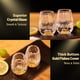 thumbnail image 4 of Gafas de chupito DUJUST Diamond Crystal con hoja de oro de 24 quilates, 45 ml, 2 unidades, 4 of 6