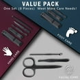 thumbnail image 3 of Onlywee - Juego de manicura premium para mujeres y hombres, 8 cortaúñas de acero inoxidable, herramientas para el cuidado de las uñas de las manos y los pies, kit de pedicura de regalo de aseo profesi, 3 of 5