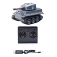 thumbnail image 1 of Tanque de batalla RC, mini tanque de combate de control remoto, tanque de combate militar de control remoto gris, 1 of 3