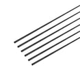 thumbnail image 1 of Uxcell 6-Pack Varillas de Fibra de Carbono, Longitud de 400mm Diámetro de 2.5mm Varilla Sólida Mate de Fibra de Carbono, 1 of 7